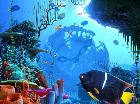 Coral Clock 3D Screensaver Screenshot 1