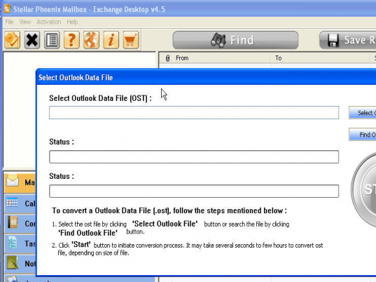 Stellar Phoenix Mailbox - Exchange Desktop Screenshot 1