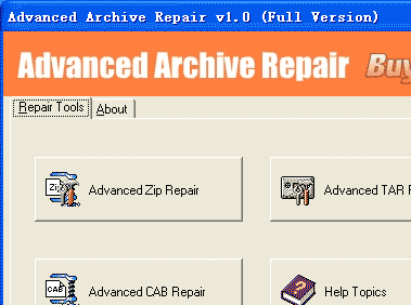 Advanced Archive Repair Screenshot 1