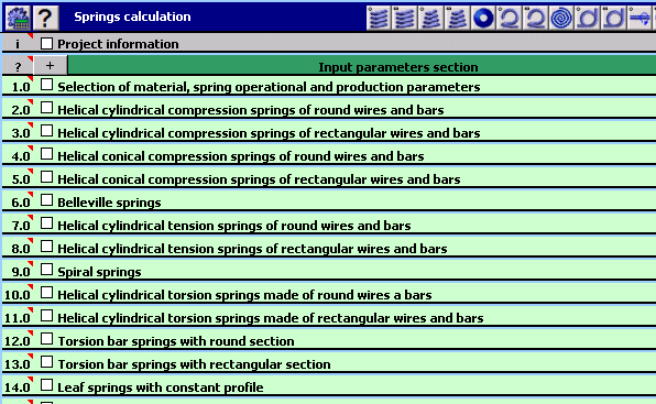 MITCalc - Springs - 15 types Screenshot 1