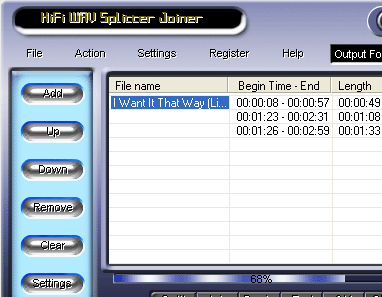 HiFi WAV Splitter Joiner Screenshot 1