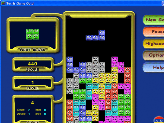 Tetris Game Gold Screenshot 1