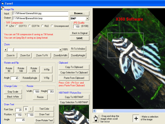 x360soft - Image Viewer ActiveX OCX Screenshot 1