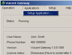 Voicent VoiceXML Gateway Screenshot 1