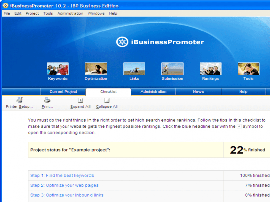 Internet Business Promoter (IBP) Screenshot 1
