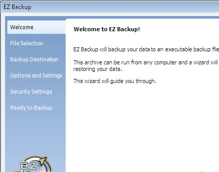 EZ Backup IE and Windows Live Mail Pro Screenshot 1