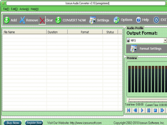 Icesun Audio Converter Screenshot 1