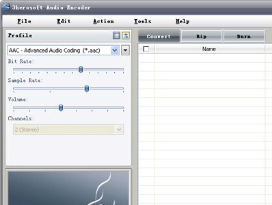 3herosoft Audio Encoder Screenshot 1