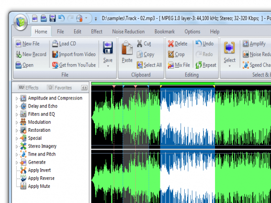 Power Sound Editor Free 2011 Screenshot 1