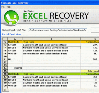 Repair MS Excel Screenshot 1