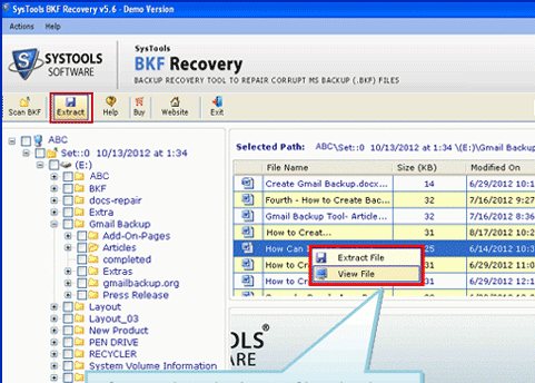 Restore Windows 2007 Backup Screenshot 1