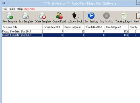 RoboMail Mass Mail Software Screenshot 1
