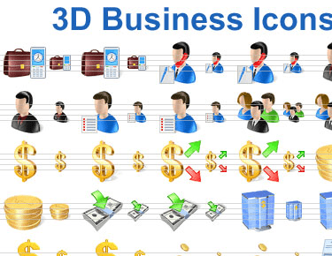 3D Business Icons Screenshot 1