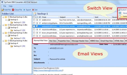 Convert Outlook Express Emails to Outlook Screenshot 1