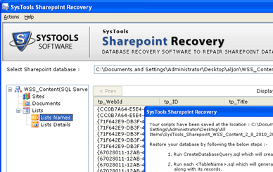 Recover Corrupt Microsoft Database File Screenshot 1