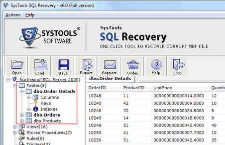 Recover MSSQL Database Screenshot 1