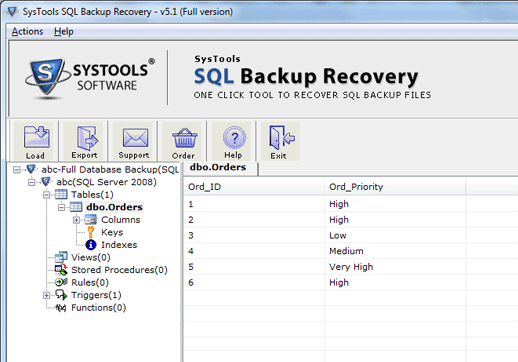 SQL Server Backup Recovery Tool Screenshot 1