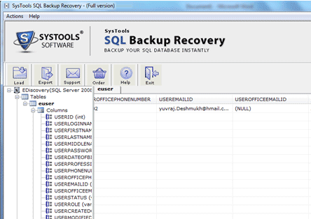 SQL Server Backup Database Recovery Screenshot 1