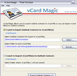 Import vCard to Outlook Contacts Screenshot 1