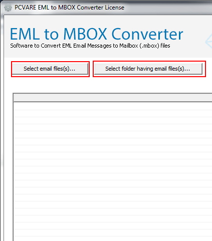Transfer EML to MBOX Screenshot 1