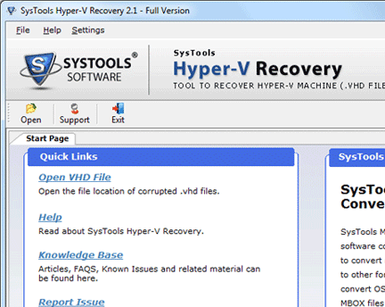 Hyper-V Data Recovery Screenshot 1