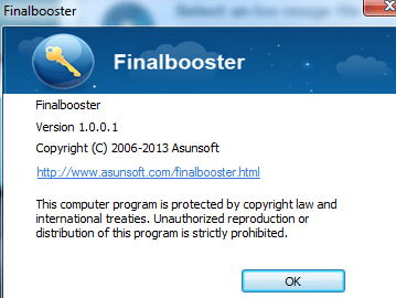 Finalbooster Screenshot 1
