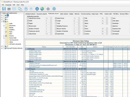 Directory Lister Pro Screenshot 1