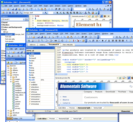 WeBuilder 2007 Screenshot 1