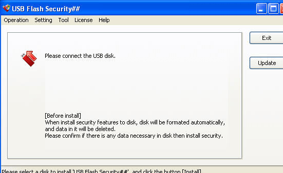 USB Flash Security Screenshot 1
