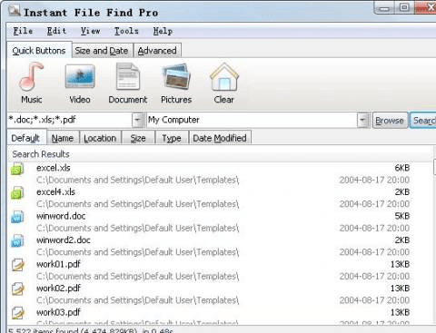 Instant File Find Screenshot 1