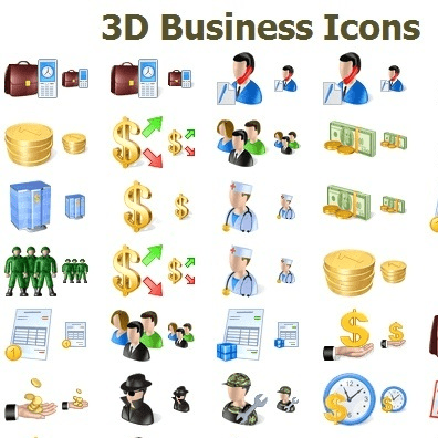 3D Business Icons for Bada Screenshot 1