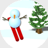 Snowman Skiing Screenshot 1