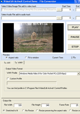 VISCOM Video Edit ActiveX Control Screenshot 1