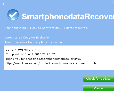 Smartphone Data Recovery Pro Screenshot 1
