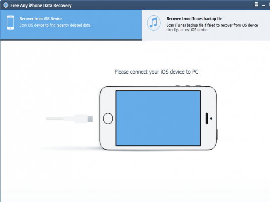 Free iPhone Data Recovery Screenshot 1