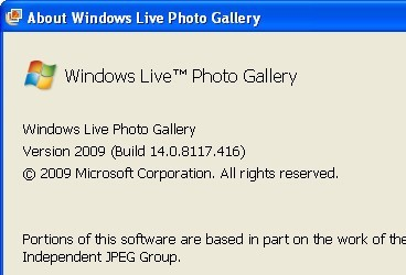 Windows Live Photo Gallery Screenshot 1