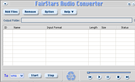 FairStars Audio Converter Screenshot 1