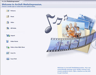 ArcSoft MediaImpression Free Edition Screenshot 1
