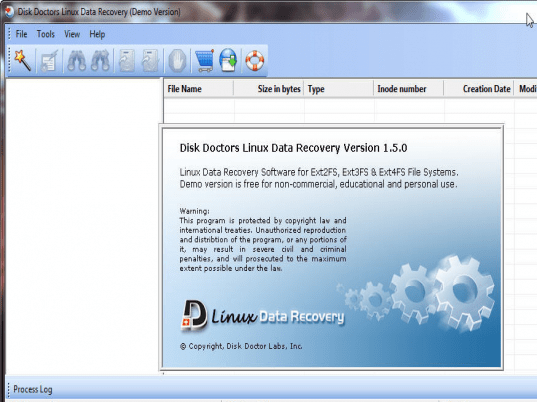 Disk Doctors Linux Data Recovery Screenshot 1