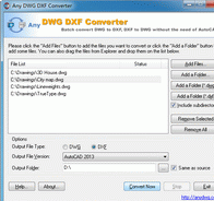 DWG to DXF Converter - DWG to DXF Screenshot 1