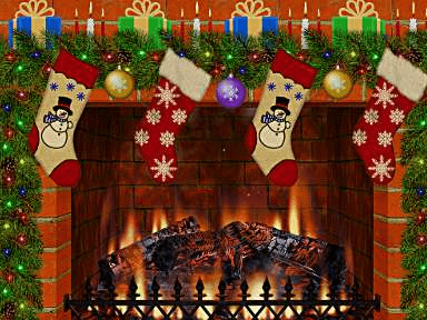 Christmas Decorated Fireplace Screenshot 1