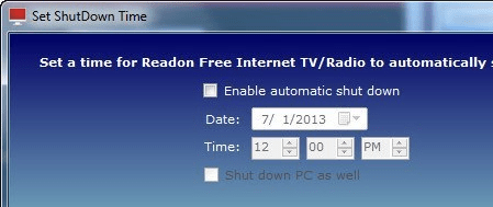 Readon TV Movie Radio Player Screenshot 1