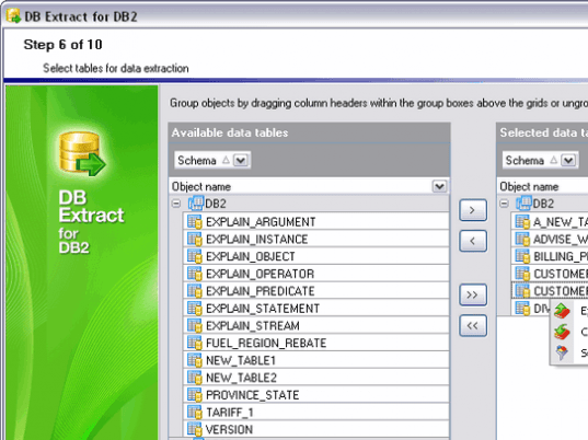 EMS DB Extract for DB2 Screenshot 1