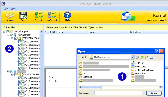 Repair Outlook Express Screenshot 1
