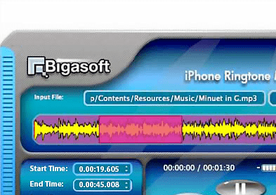 Bigasoft iPhone Ringtone Maker Screenshot 1