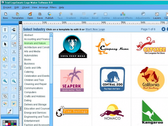 LogoSmartz Logo Maker Software Screenshot 1