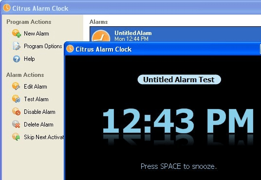 Citrus Alarm Clock Screenshot 1