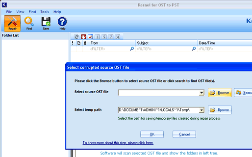 Convert OST to PST Software Screenshot 1