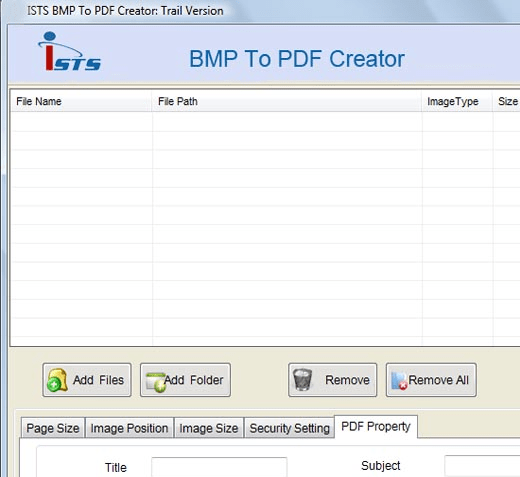 Multiple BMP to PDF Screenshot 1