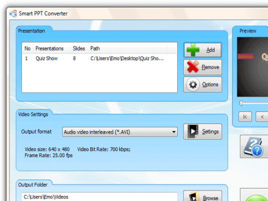 Smart PPT to DVD Converter Pro Screenshot 1